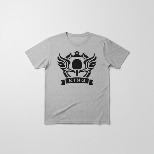 KING Black on Grey Flat Lay