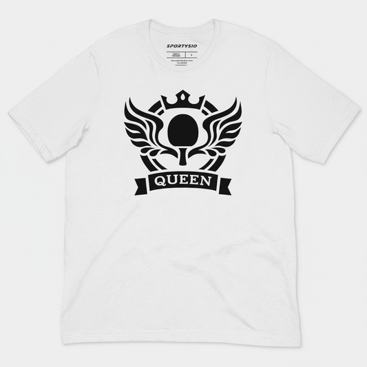QUEEN tričko bílé - rozložené