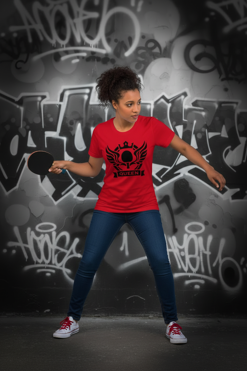 Action foto - realistická ping pongová pozice