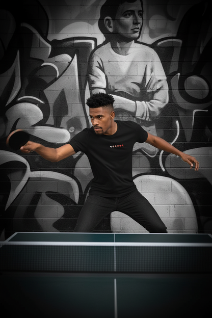 Action shot - černé tričko