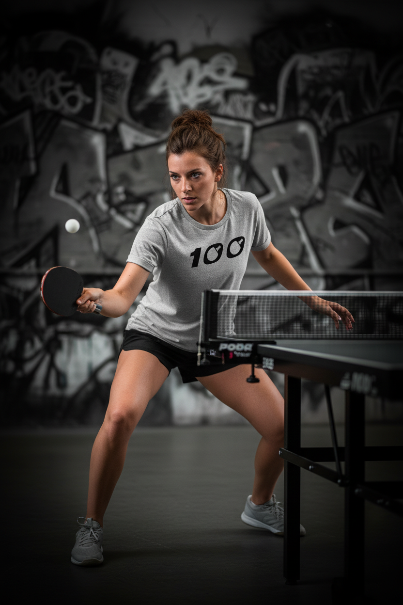 Action woman focused