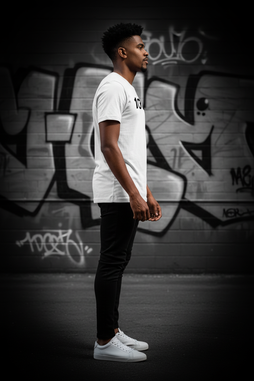 Boční pohled muže