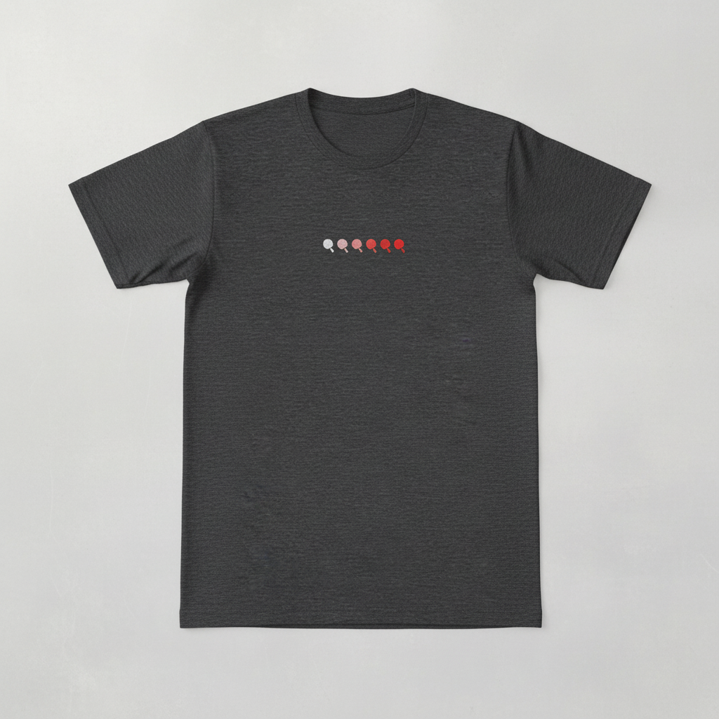 Flat lay - šedé tričko