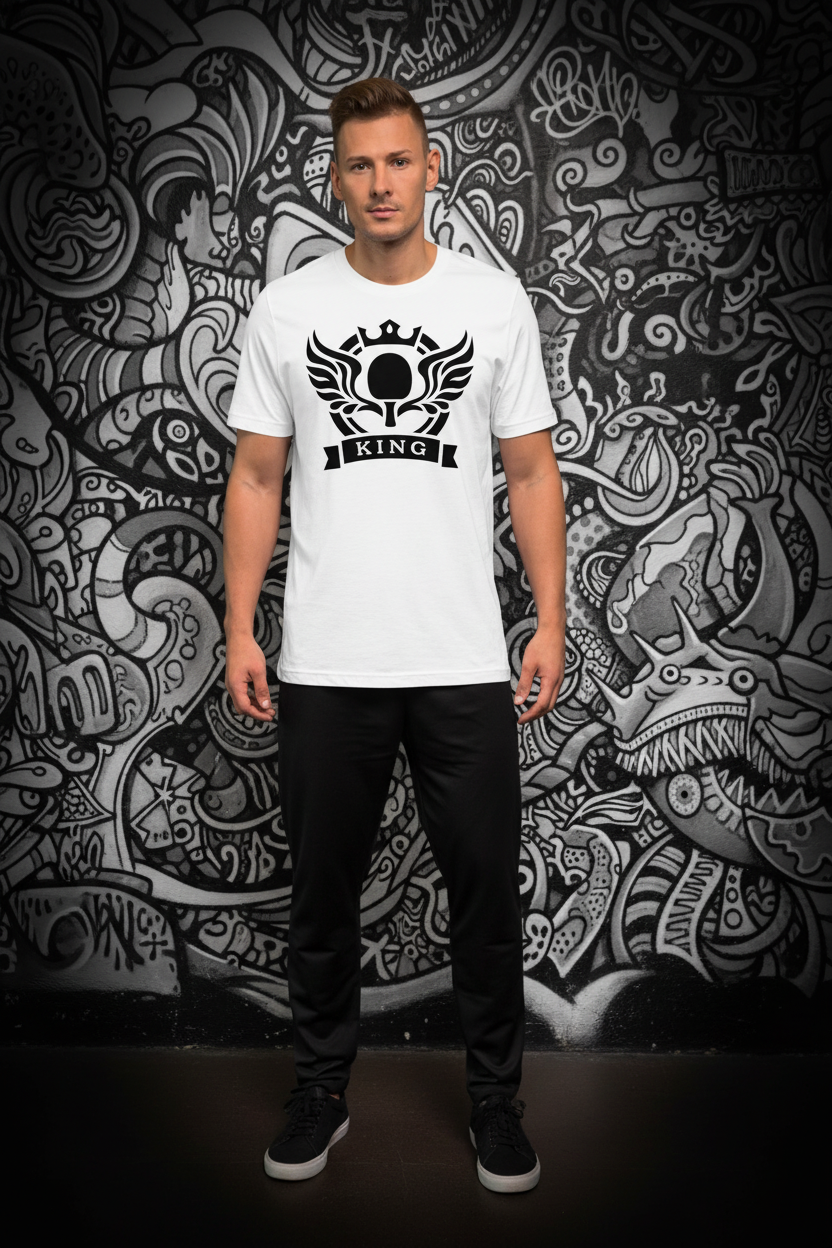 KING Black on White Enhanced Artistic