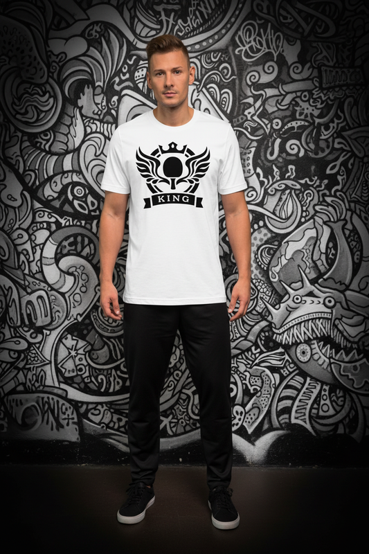 KING Black on White Enhanced Artistic