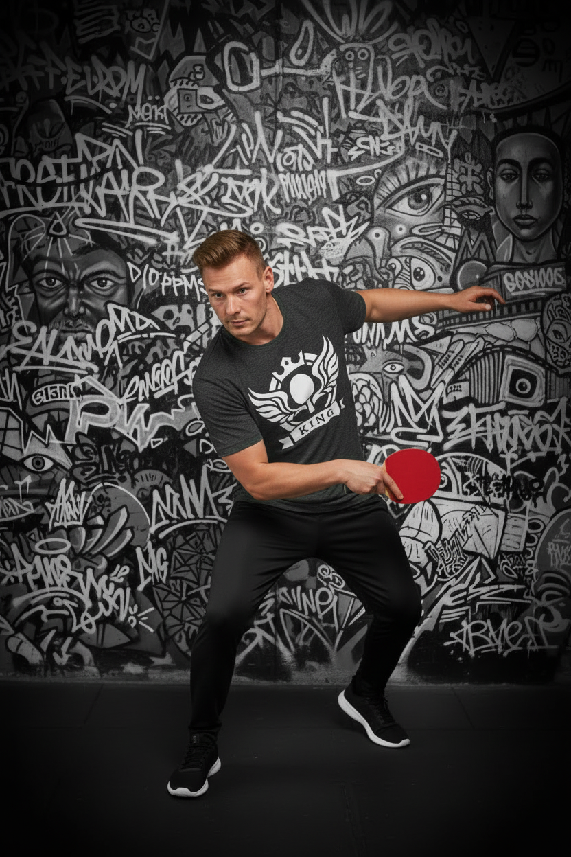 KING White on Grey Action