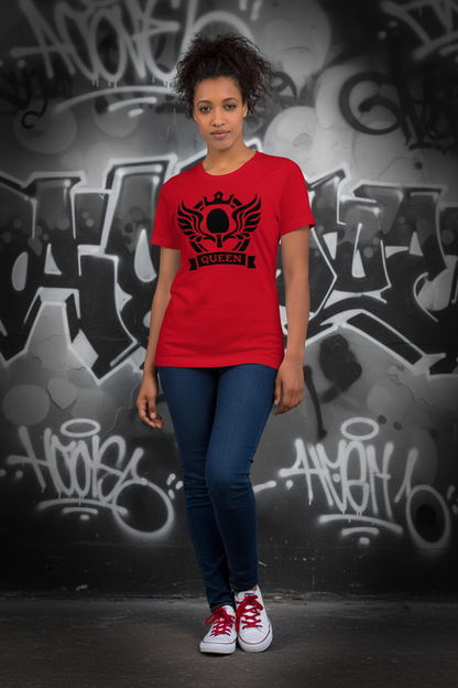 Lifestyle fotka červeného trička QUEEN