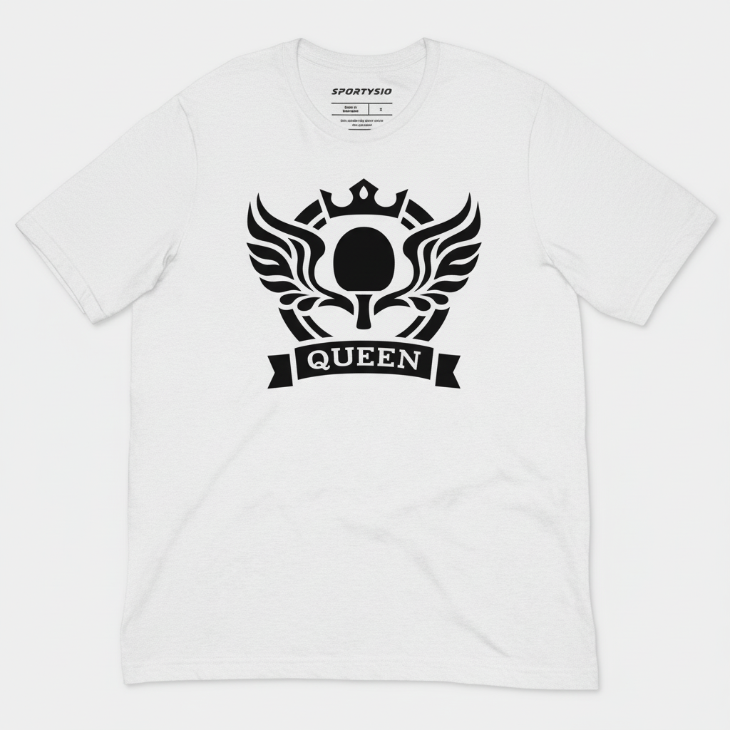 QUEEN tričko bílé - rozložené