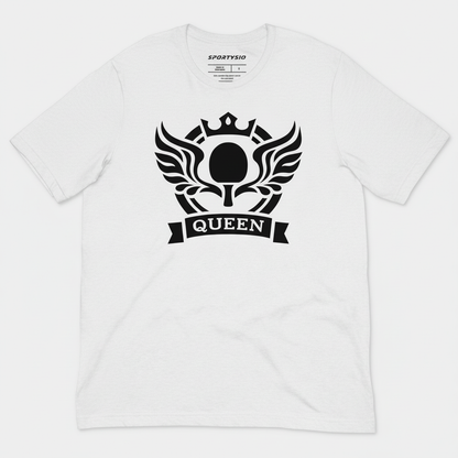 QUEEN tričko bílé - rozložené