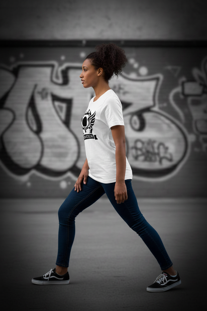 QUEEN tričko - boční s černobílými botami