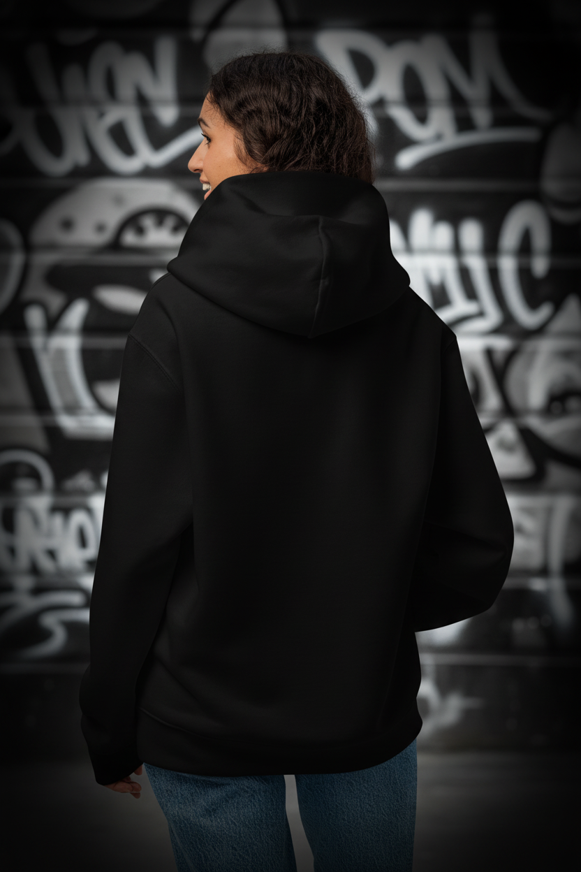 SPORTYSIO Hoodie Back View - No Print